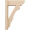 Ekena Millwork 6-in W x 16-in D x 24-in H Balboa Slat Rough Cedar Woodgrain TimberThane Outlooker, Primed Tan OUTUR060X16X24BOA24RCPR - alternate 5